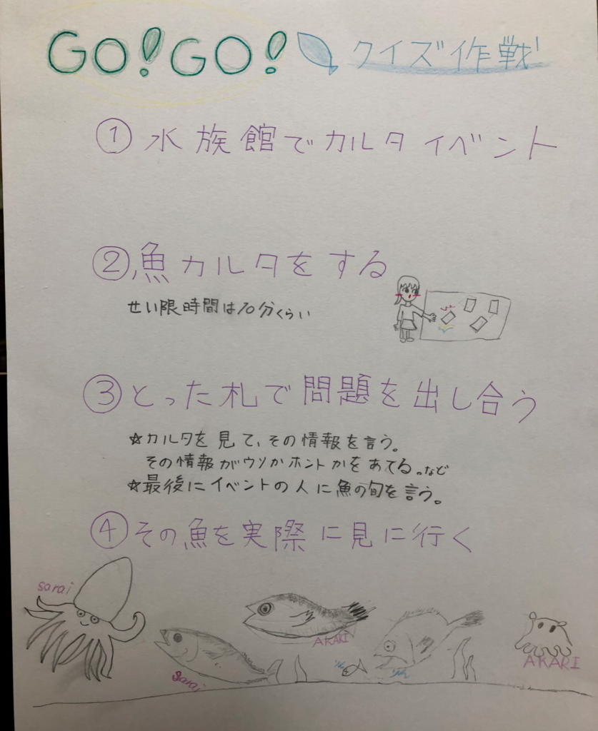 リアルお魚かるたを広めよう！ 〜水族館に電話で交渉！〜  事業化 